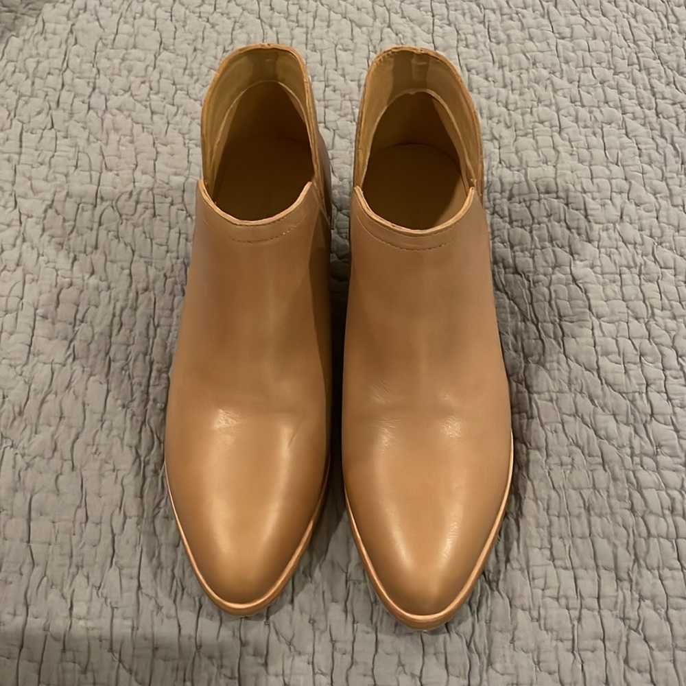 Nisolo Mia Everyday Ankle Bootie, brand new, almond